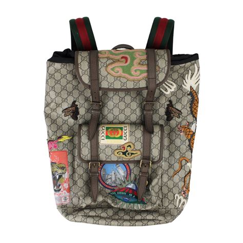 gucci backpack with embroidery